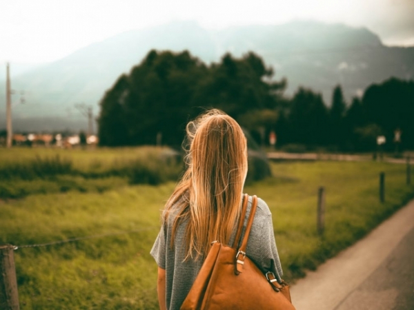 When walking, where do you look?