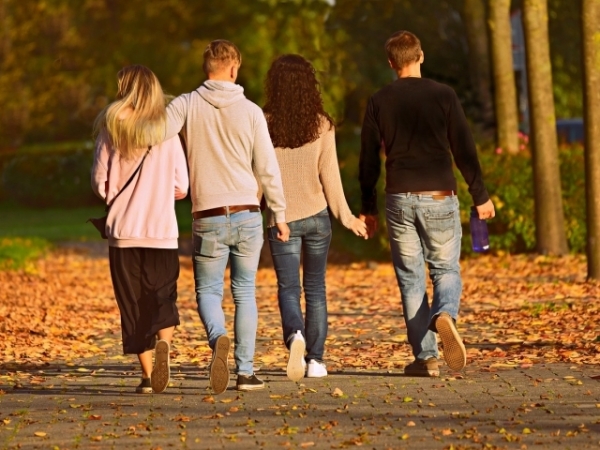 In your circle of friends, you're usually: