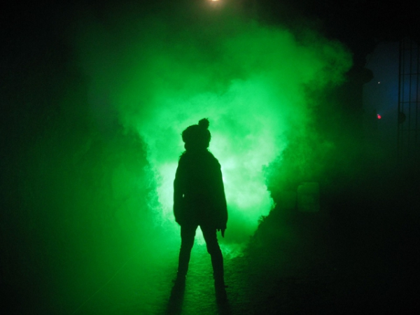 What would you do if you opened your front door in the middle of the night to find this scene?