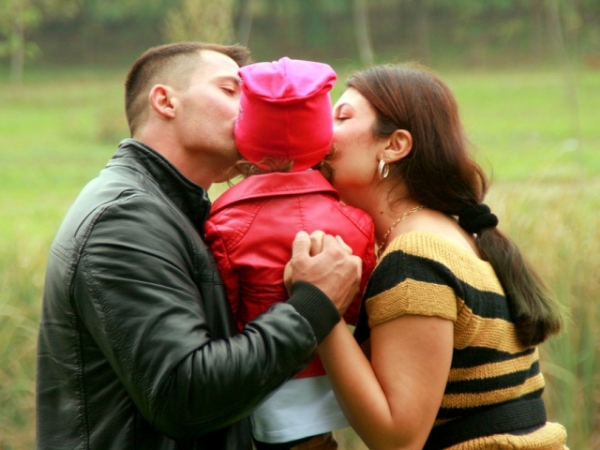 How do you say goodbye to your spouse before work?
