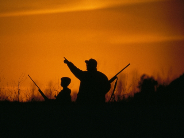 Finish this sentence: Hunting is.......