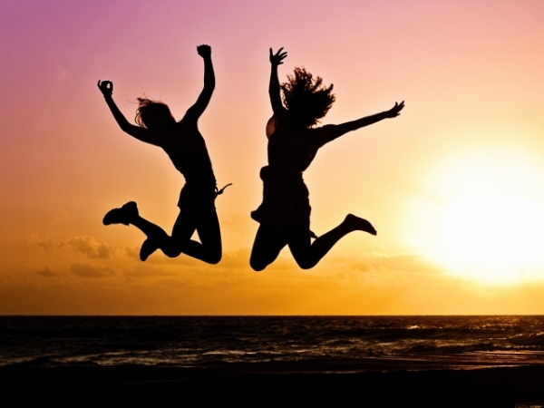 When something good happens, how do you react?
