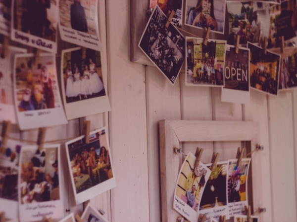 How many framed photos of you were displayed prominently in the house?