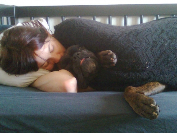 Are you used to sharing a bed with another person?