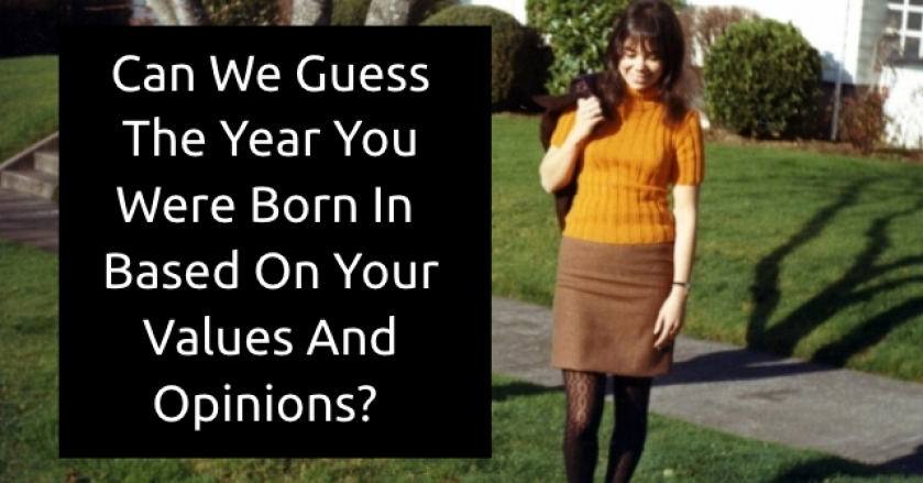 Can We Guess The Year You Were Born In Based On Your Values And Opinions?