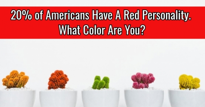 20% of Americans Have A Red Personality. What Color Are You?