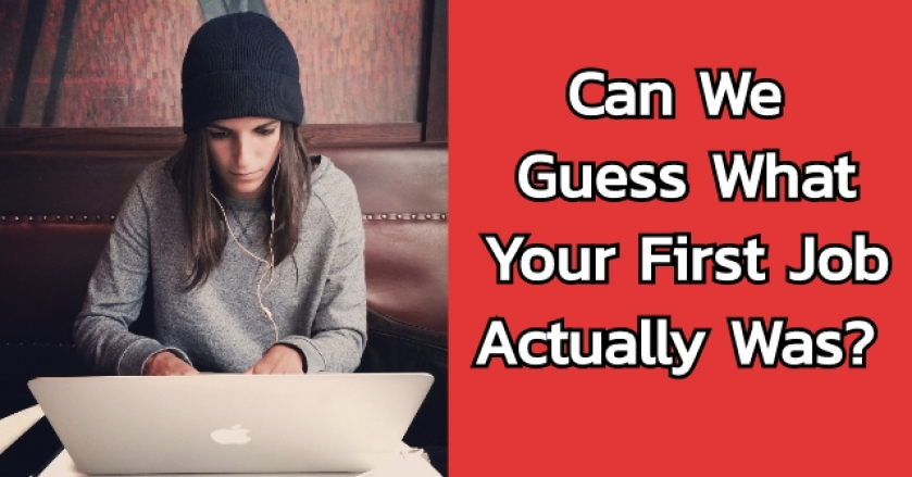 Can We Guess What Your First Job Actually Was?