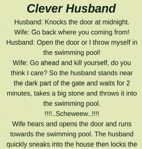 CLEVER HUSBAND (FUNNY STORY)