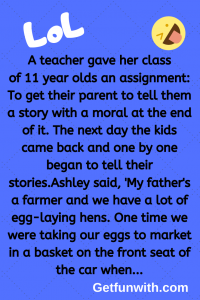 A teacher gave her class