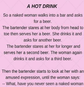 A hot drink...
