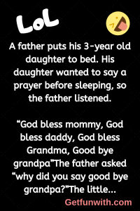 A father puts his 3-year old daughter to bed. His daughter wanted to say a prayer before sleeping, so the father listened.