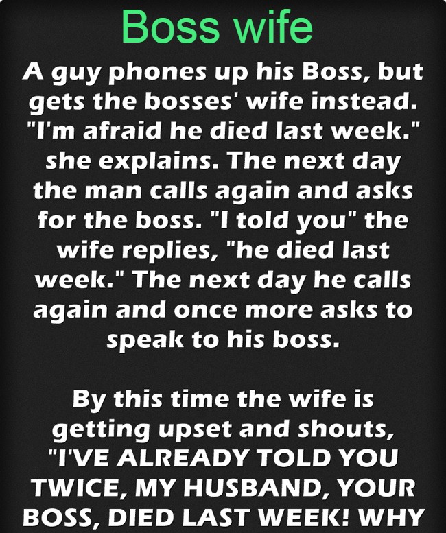 Boss Wife