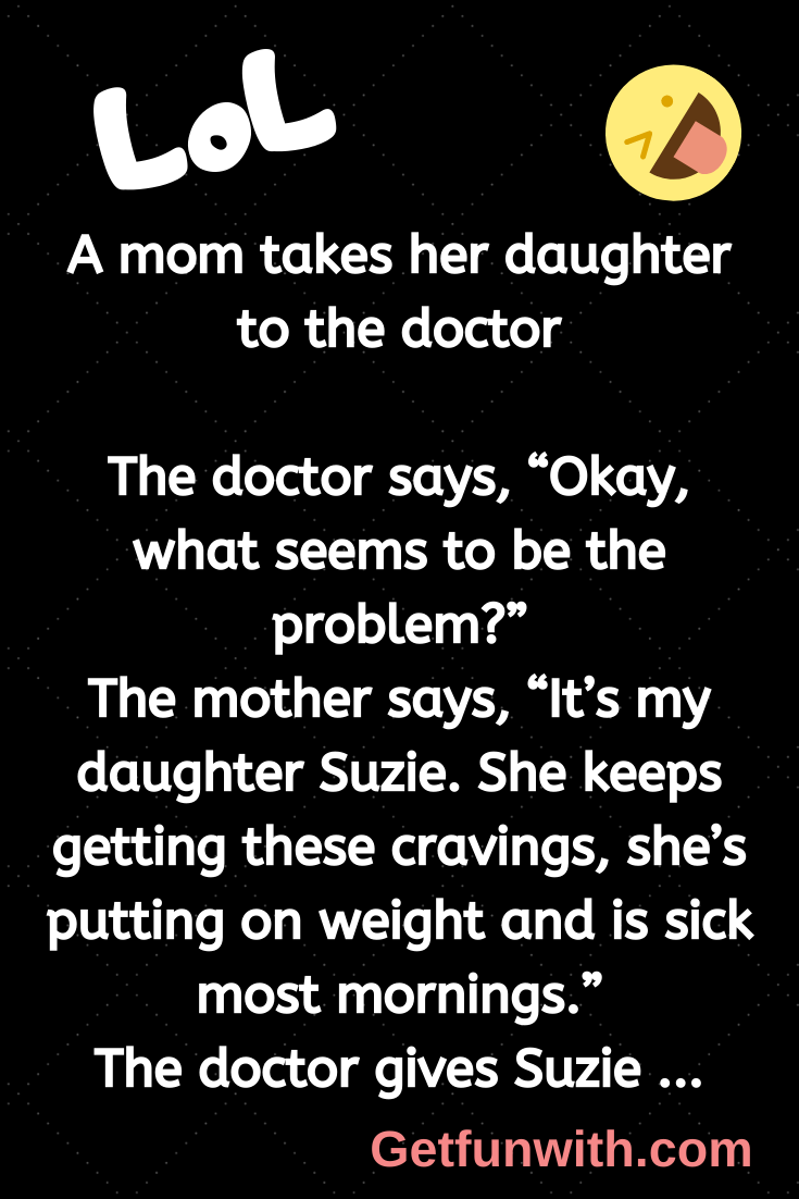 A mom takes her daughter to the doctor