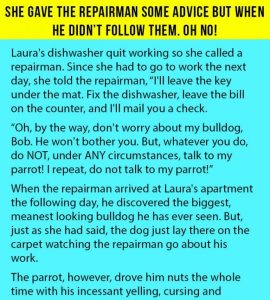 Lady Gave The Repairman Some Advice But When He Didn’t Follow Them. Oh Dear