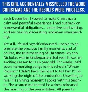 Girl Accidentally Misspelled the Word Christmas and The Result is Priceless.