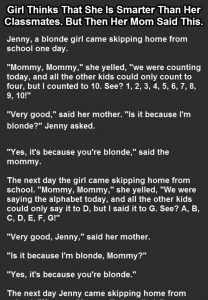 Girl Thinks She’s Smarter than her Classmates