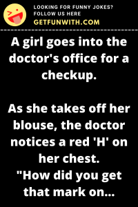 A girl goes into the doctor's office for a checkup.