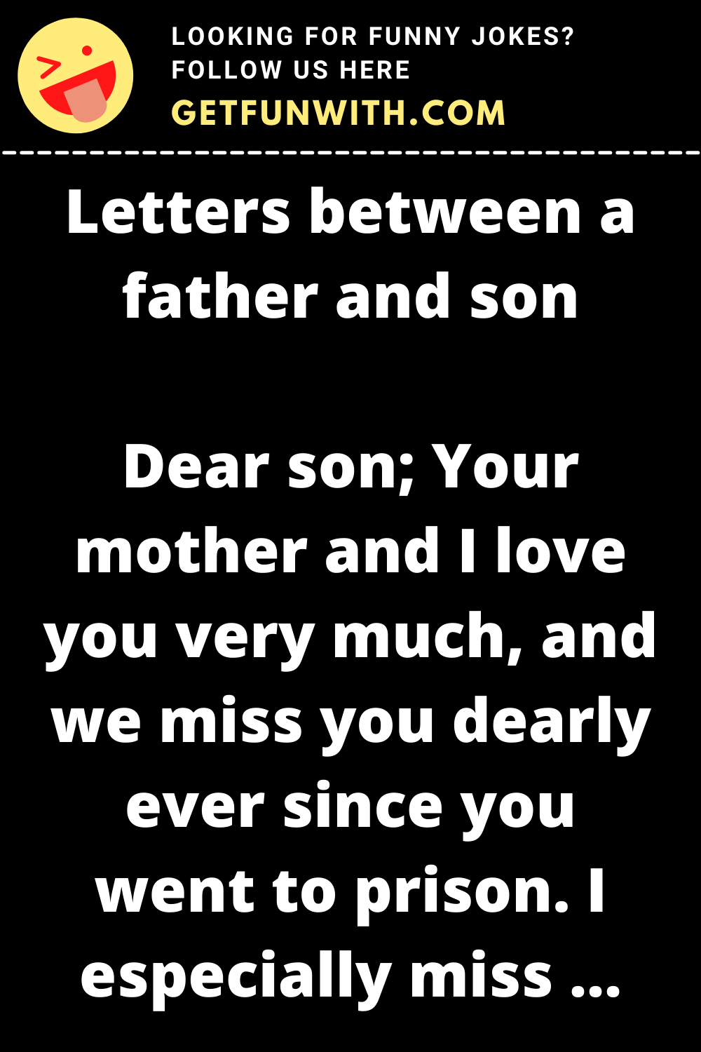 Letters between a father and son