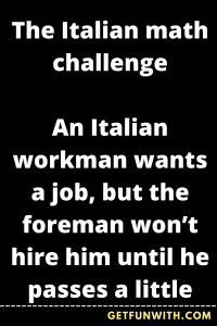 The Italian math challenge